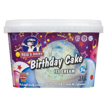Reid's Dairy Birthday Cake Ice Cream 1.5L