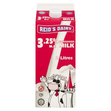 Reid's Dairy Homogenized Milk 3.25% M.F. 2L