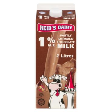 Reid's Dairy Partly Skimmed Chocolate Milk 1% M.F. 2L
