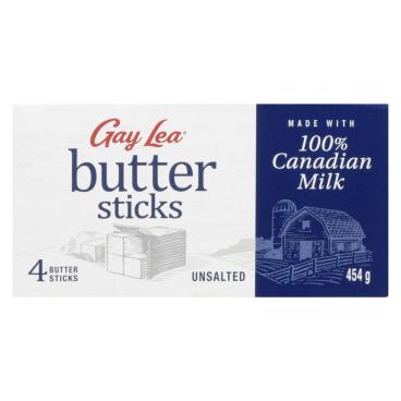 Gay Lea Unsalted Butter Sticks 454g