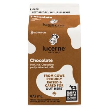Lucerne Partly Skimmed Chocolate Milk 0.8% M.F. 473ml