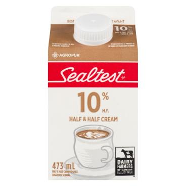Sealtest Half & Half Cream 10% M.F. 473ml