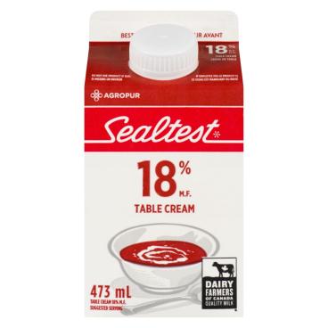 Sealtest Table Cream 18% M.F. 473ml