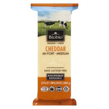 Biobio Organic Medium Cheddar 200g