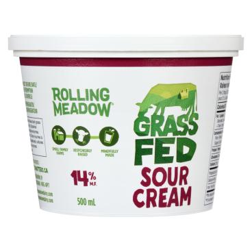 Rolling Meadow Grass-Fed Sour Cream 14% M.F. 500ml