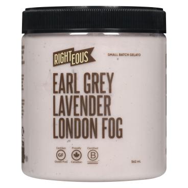 Righteous Earl Grey Lavender London Fog Gelato 562ml