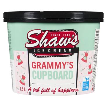 Shaw's Ice Cream Grammy's Cupboard Ice Cream 1.5L