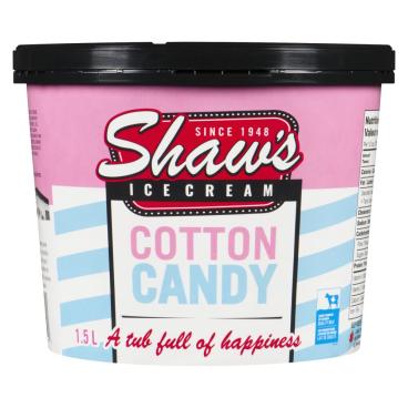 Shaw's Ice Cream Cotton Candy Ice Cream 1.5L