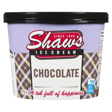 Shaw's Ice Cream Chocolate Ice Cream 1.5L