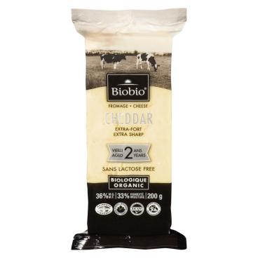 Biobio Organic Extra Sharp Cheddar Aged 2 Years 200g