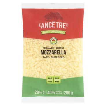 L'Ancêtre Organic Shredded Mozzarella 200g