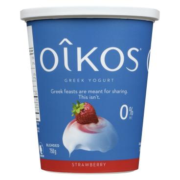 Oîkos Strawberry Greek Yogurt 0% M.F. 750g