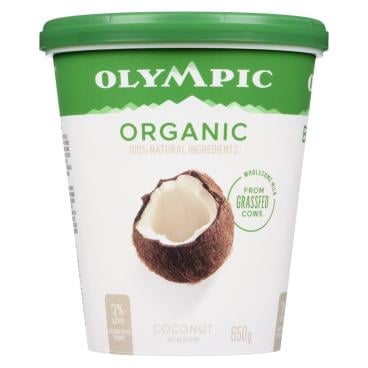 Olympic Organic Coconut Balkan Style Yogurt 3% M.F. 650g