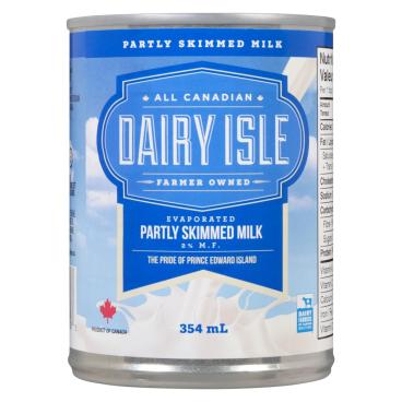 Dairy Isle Partly Skimmed Evaporated Milk 2% M.F. 354ml