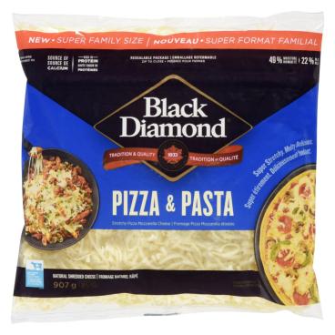 Black Diamond Pizza & Pasta Shredded Pizza Mozzarella 907g