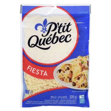 P'tit Québec Shredded Fiesta 3 Cheese Blend 320g