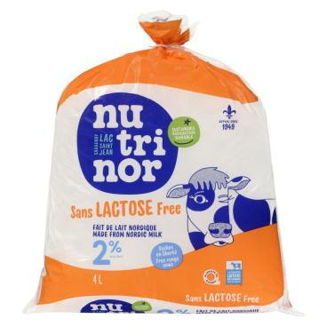 Nutrinor Lactose Free Nordic Partly Skimmed Milk 2% M.F. 4L