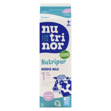 Nutrinor Nutripur Nordic Partly Skimmed Milk 1% M.F. 1L