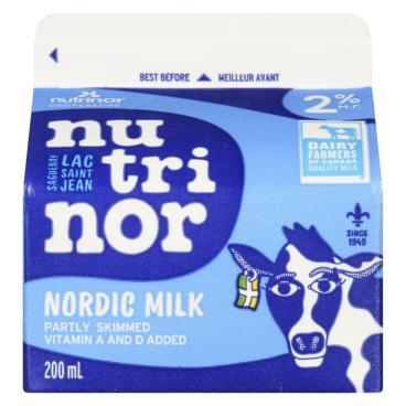 Nutrinor Nordic Partly Skimmed Milk 2% M.F. 200ml
