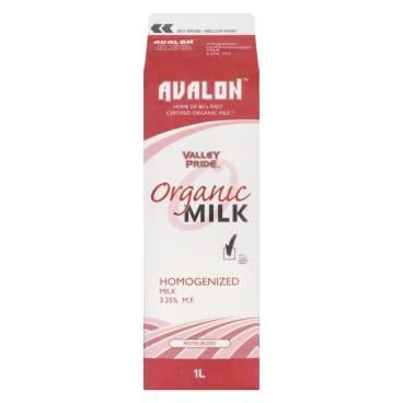 Valley Pride Organic Homogenized Milk 3.25% M.F. 1L