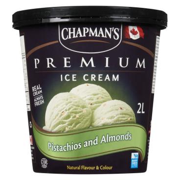 Chapman's Pistachio And Almonds Premium Ice Cream 2L