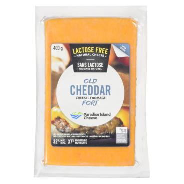 Paradise Island Cheese Lactose Free Colored Old Cheddar 400g