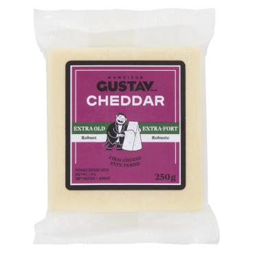 Monsieur Gustav Extra Old White Cheddar 250g