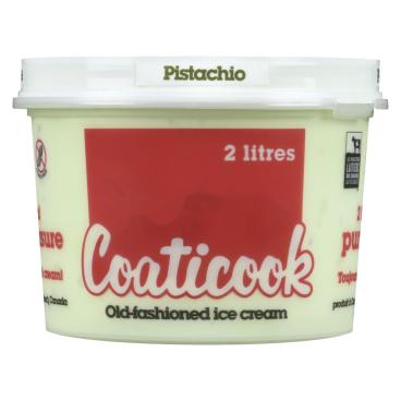 Coaticook Pistachio Old Fashioned Ice Cream 2L