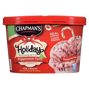 Chapman's Holiday Moments Peppermint Twist Ice Cream 1.5L