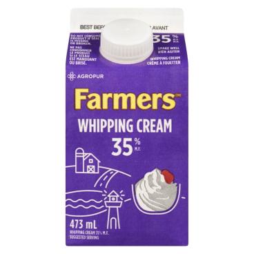Farmers Whipping Cream 35% M.F. 473ml