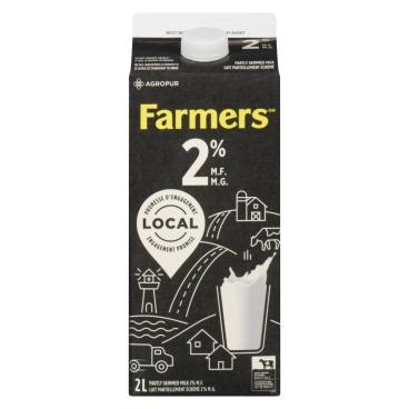 Farmers Partly Skimmed Milk 2% M.F. 2L