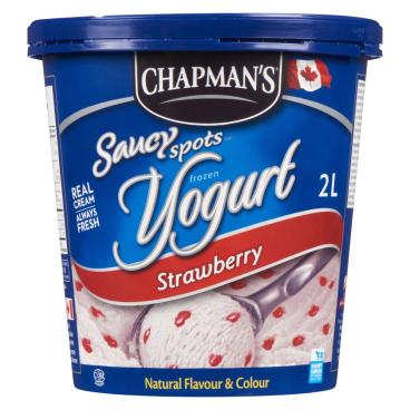 Chapman's Strawberry Saucy Spots Frozen Yogurt 2L
