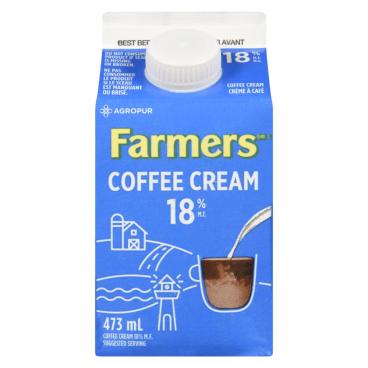 Farmers Coffee Cream 18% M.F. 473ml