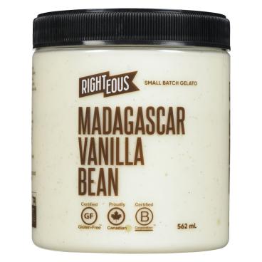 Righteous Madagascar Vanilla Bean Gelato 562ml