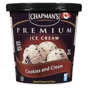 Chapman's Cookies & Cream Premium Ice Cream 2L