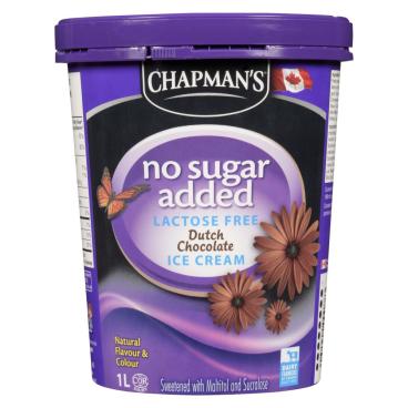 Chapman's No Sugar Added Lactose Free Dutch Chocolate Ice Cream 1L