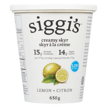 Siggi's Lemon Creamy Skyr 3.25% M.F. 650g