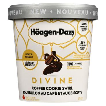 Häagen-Dazs Coffee Cookie Swirl Light Ice Cream 475ml