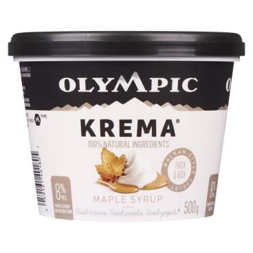 Olympic Maple Syrup Balkan Style Yogurt 8% M.F. 500g