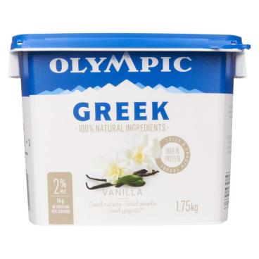 Olympic Vanilla Greek Yogurt 2% M.F. 1.75kg