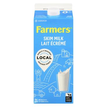 Farmers Skim Milk 0% M.F. 2L