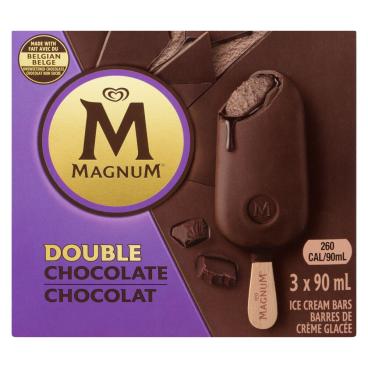 Magnum Double Chocolate Ice Cream Bars 3X90ml