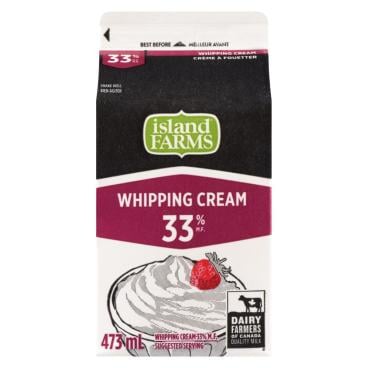 Island Farms Whipping Cream 33% M.F. 473ml