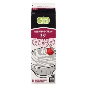 Island Farms Whipping Cream 33% M.F. 1L