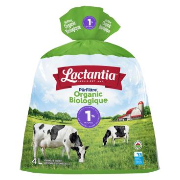Lactantia Organic Partly Skimmed Milk 1% M.F. 4L