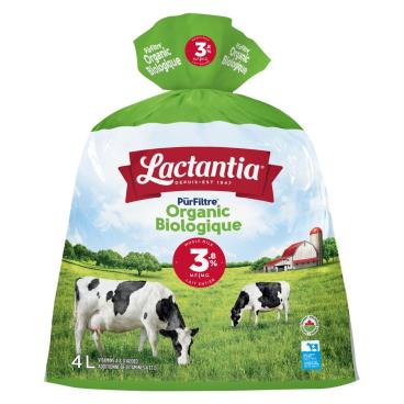 Lactantia Organic Whole Milk 3.8% M.F. 4L