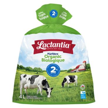Lactantia Organic Partly Skimmed Milk 2% M.F. 4L