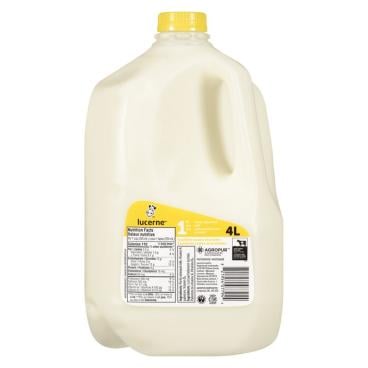 Lucerne Partly Skimmed Milk 1% M.F. 4L