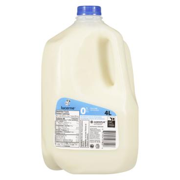Lucerne Skim Milk 0% M.F. 4L