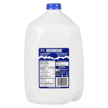 Northumberland Partly Skimmed Milk 2% M.F. 4L